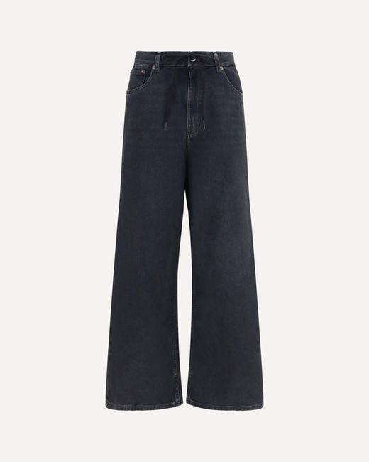 MM6 by Maison Margiela Blue Straight-Leg Stretch Denim Jeans