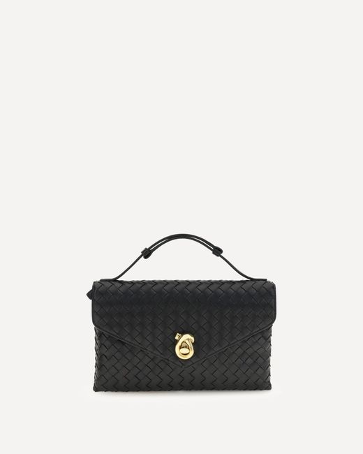 Bottega Veneta Black Knot Lock Shoulder Bag