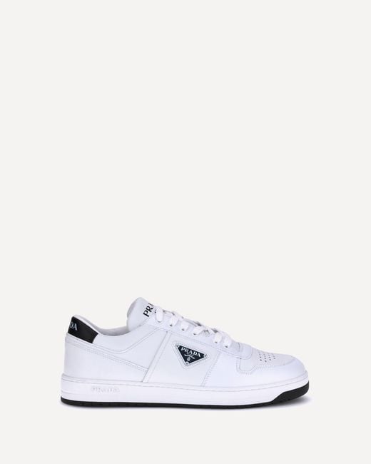 Prada White Leather Sneakers for men