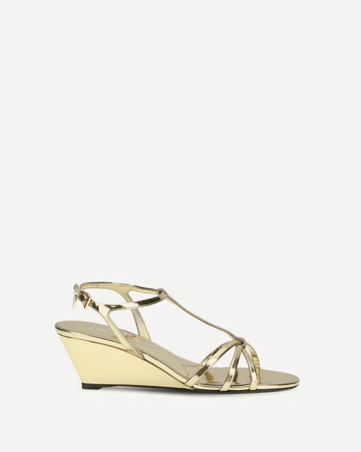 Prada Natural Wedge Sandals