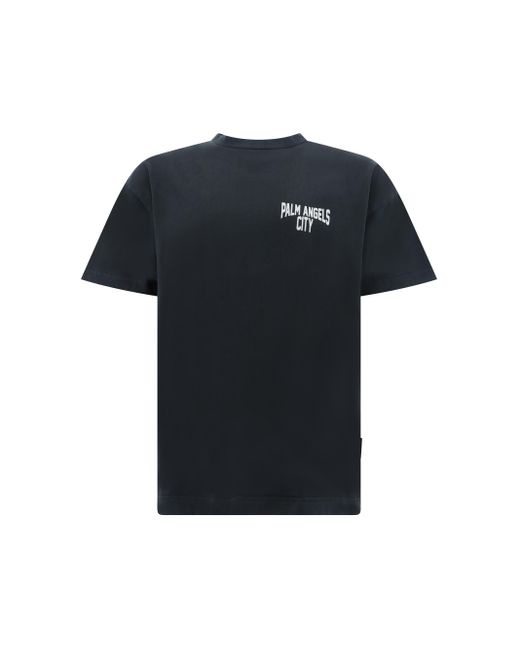 Palm Angels Black T-shirts for men