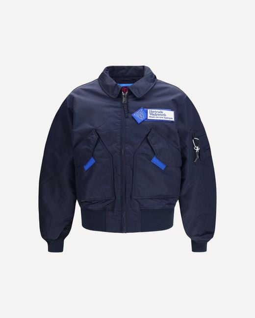 GR10K Blue Bomber Jacket X Alpha Industries for men