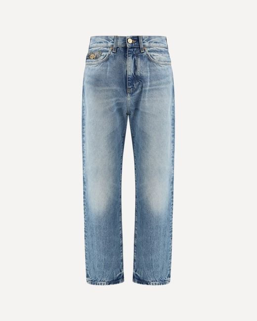 Versace Blue Distressed Jeans for men