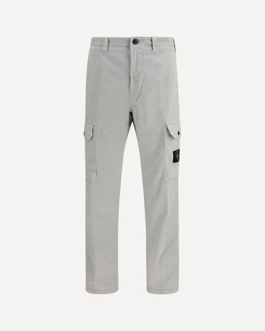 Stone Island Gray Old Cargo Pants for men