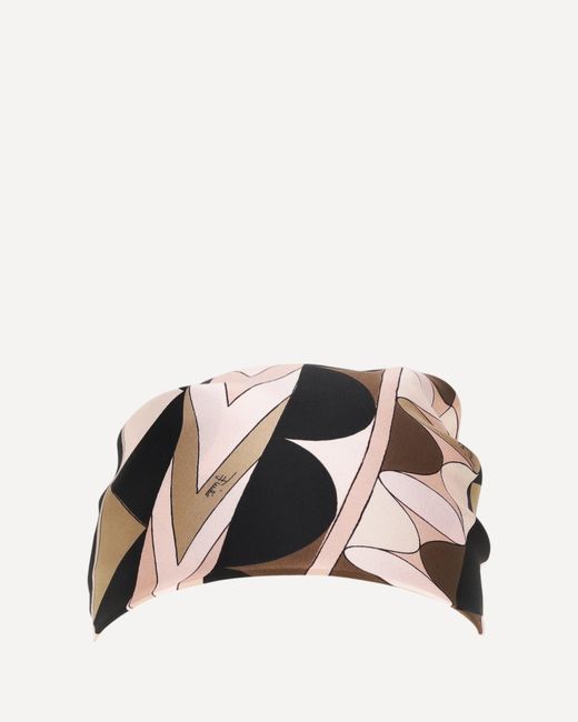 Emilio Pucci Black Manuba Silk Bandana