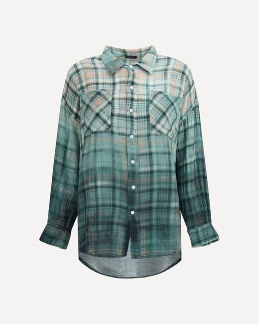 Camicia Check di R13 in Green
