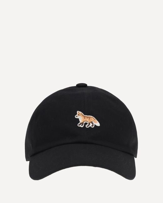 Maison Kitsuné Black Fox Baseball Hat