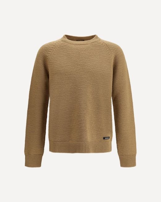 Prada Natural Wool Crew-Neck Sweater for men