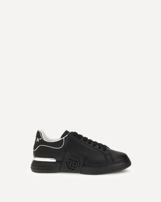 Sneakers Low Top Hexagon di Philipp Plein in Black da Uomo