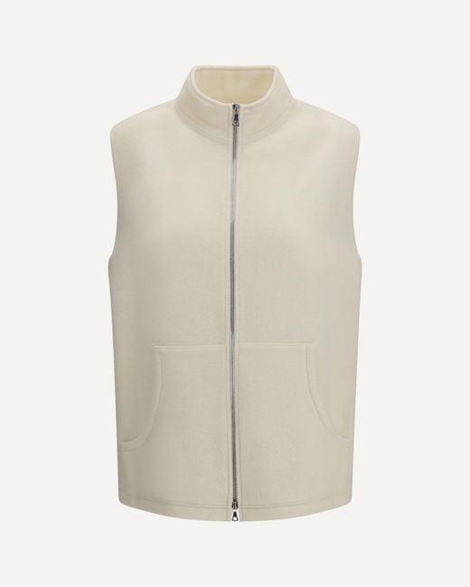 Rier White Virgin Wool Vest