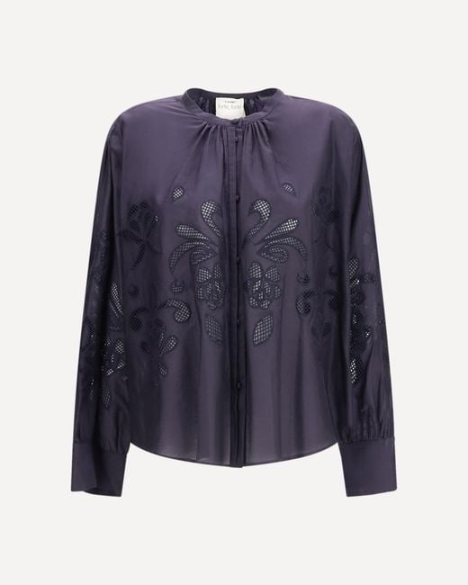 Forte_forte Blue Forte_Forte Embroderied Cotton Shirt