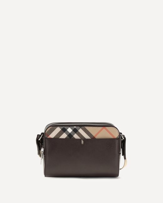 Burberry Brown Pop Check Shoulder Bag for men
