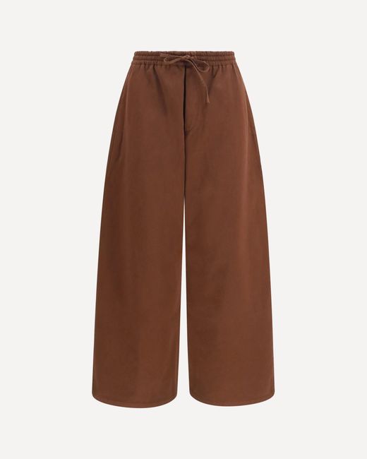 Loewe Brown Drawstring Cotton Pants for men