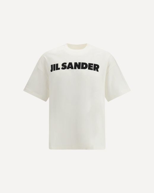 Jil Sander White Cotton-Jersey T-Shirt for men