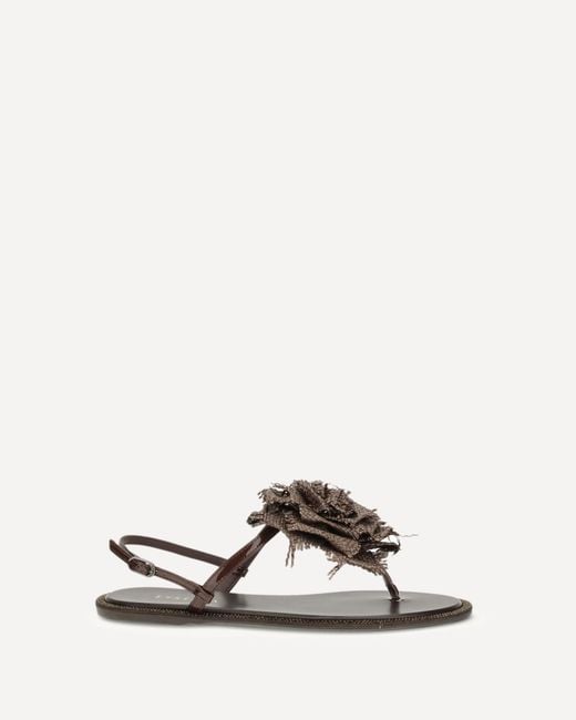 Le Silla White Rose Sandals
