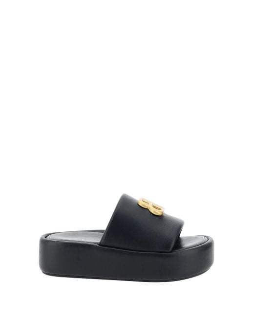 Balenciaga Black Rise Slide Sandals