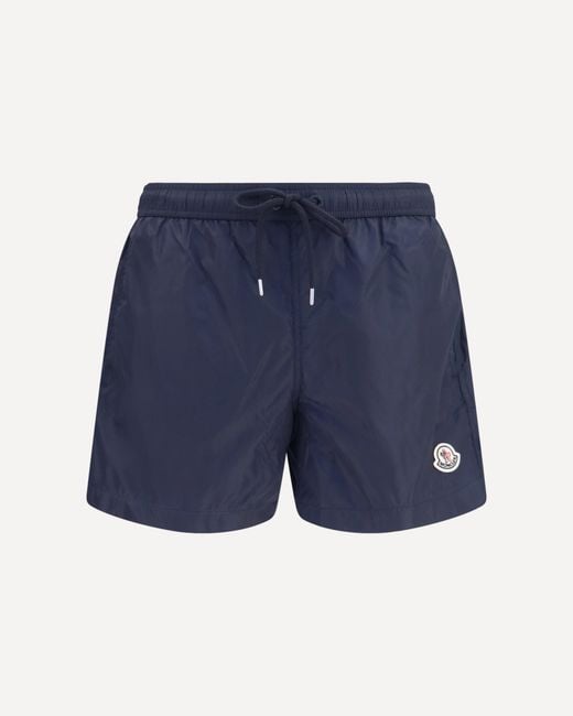 Moncler Blue Logo Swim Shorts for men
