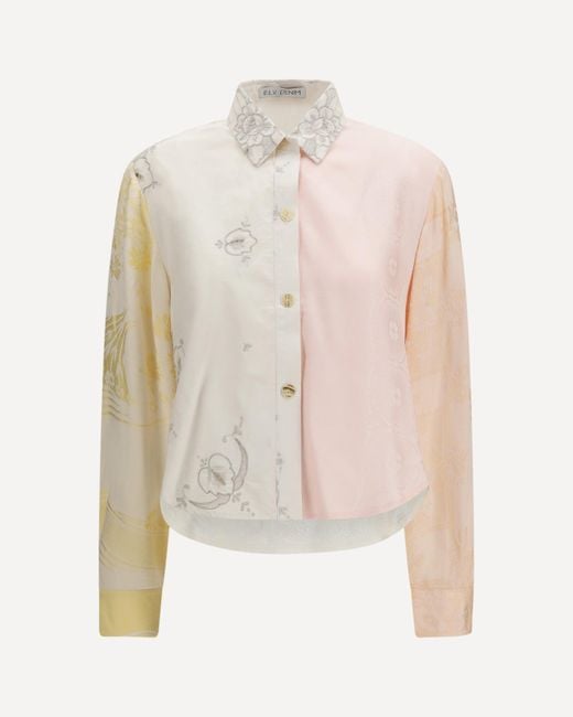 E.L.V. Denim White E. L.V. Denim Emilie Embroidered Shirt