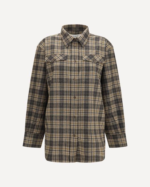 Rohe Gray Check Western Shirt
