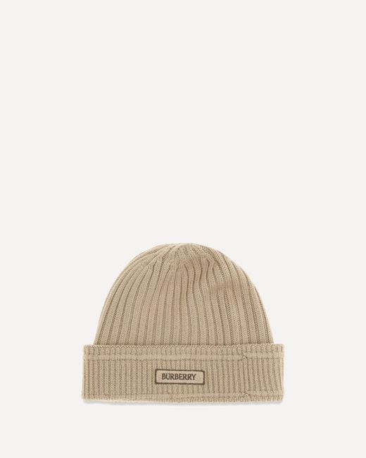 Burberry Natural Wool Beanie for men