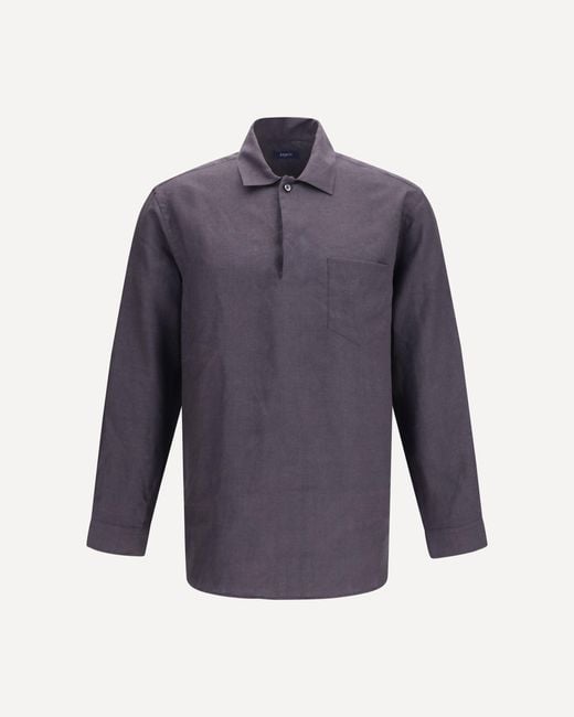 Camicia di Deperlu in Blue da Uomo
