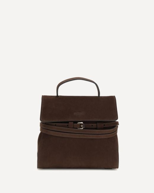 Moschino Brown Tie Me Handbag