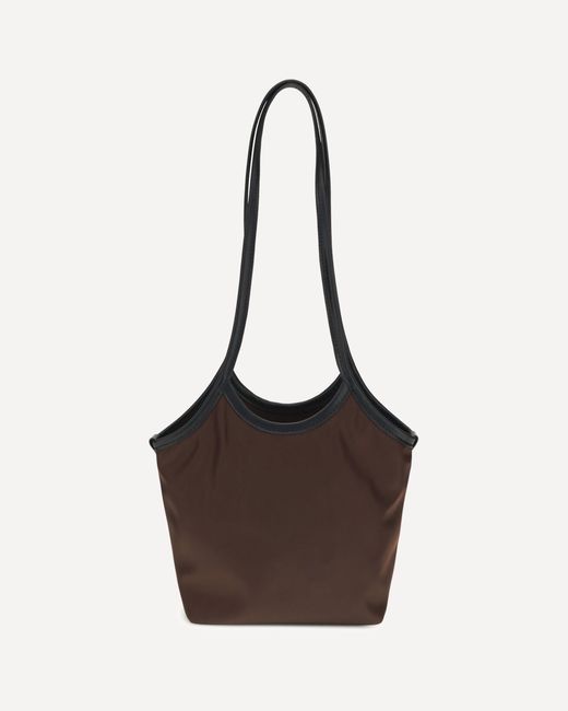 Valesque Brown Small Nylon Cami Tote Bag