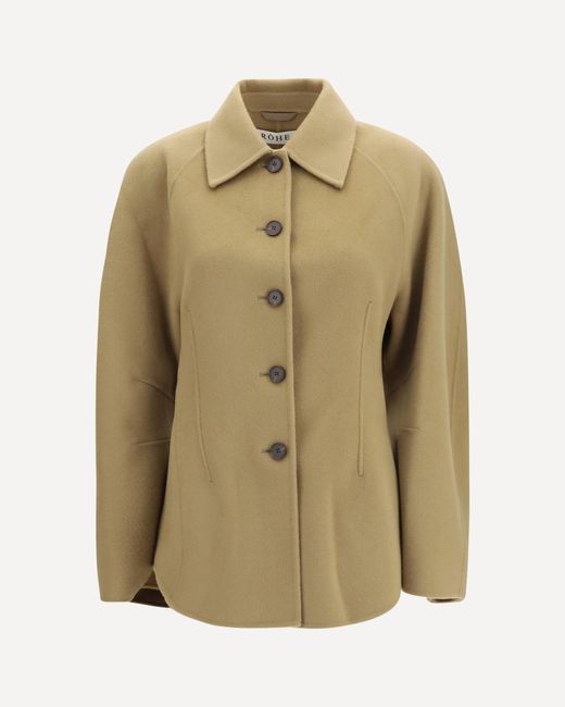 Rohe Natural Sculptural Oversized-Sleeve Jacket