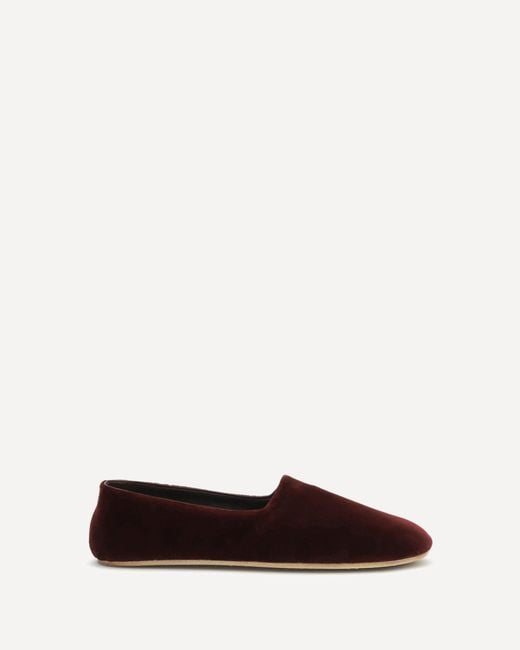 The Row White Ponti Slip-On Loafers