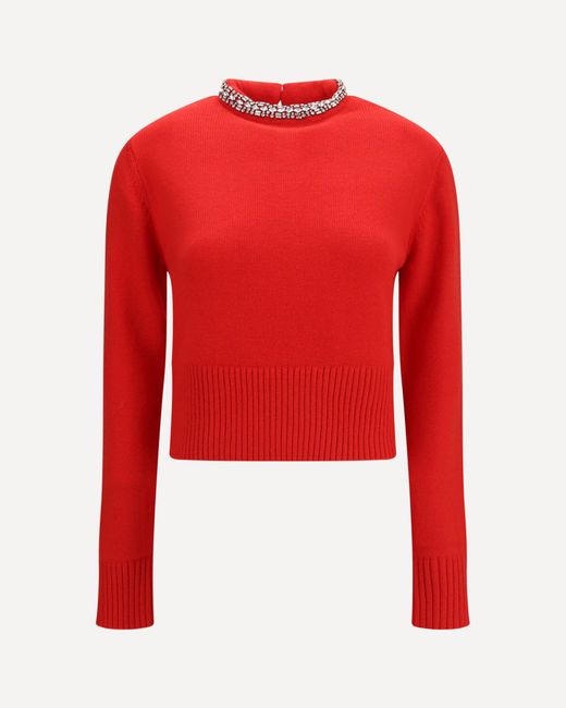 Pinko Red Berlino Wool Sweater