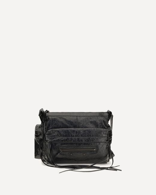 Balenciaga White Le City Multipocket Medium Shoulder Bag for men