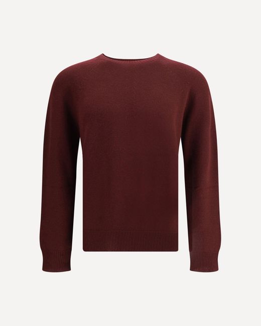 Jil Sander Red Seamless Sweater for men