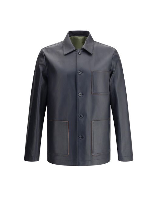 Valstar Blue Luke Leather Jacket for men