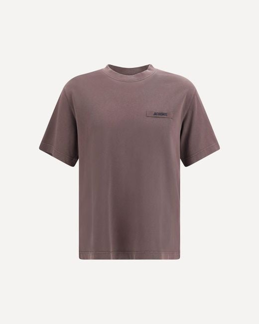 Jacquemus Purple Logoed T-Shirt for men
