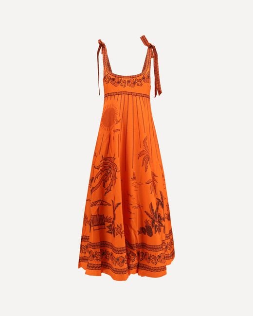 ALÉMAIS Orange Boathouse Ballet Dress
