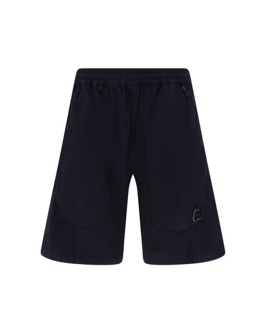 C P Company Blue Bermuda Shorts for men