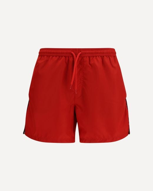 Gcds Red Logo-Detail Swim Shorts for men