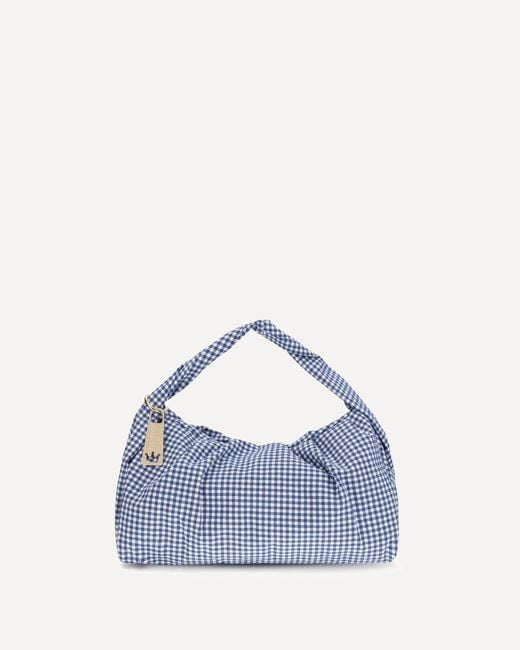 La Milanesa Blue Large Aralia Shoulder Bag