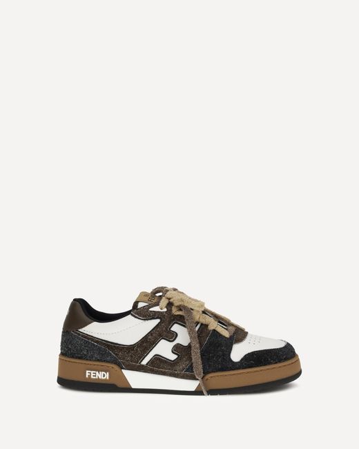 Fendi White Leather Sneakers for men