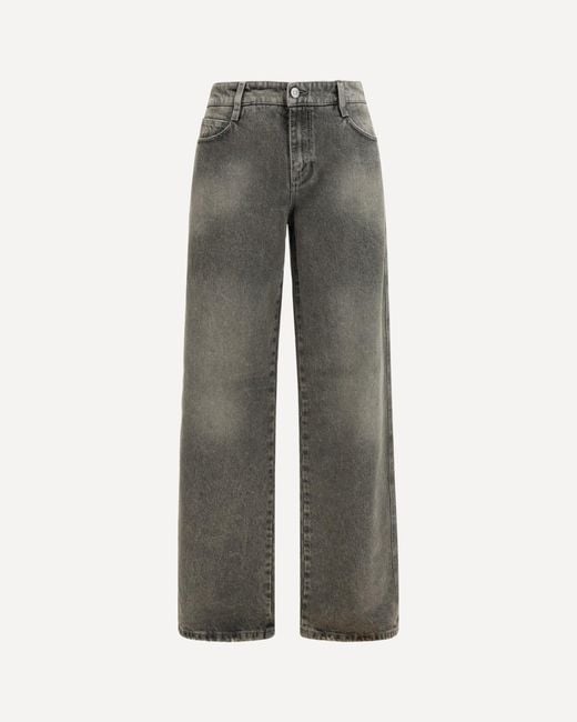 Ermanno Scervino Gray Baggy Jeans