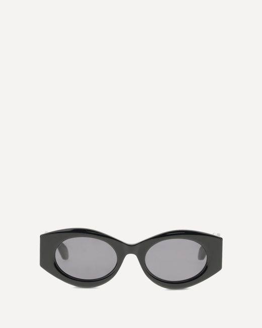 Alaïa Gray Oval Sunglasses