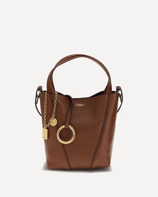Chloé Brown Spin Shoulder Bag