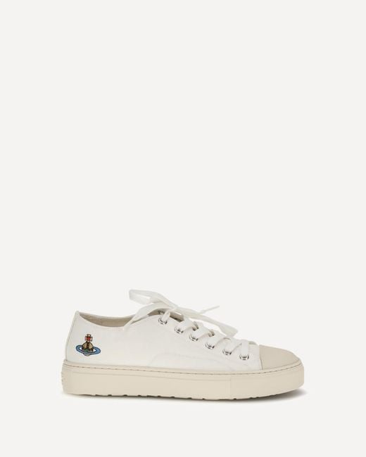 Vivienne Westwood White Plimsoll Sneakers