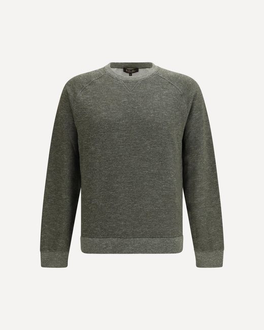 Loro Piana Green Cotton Crew Neck Sweatshirt for men