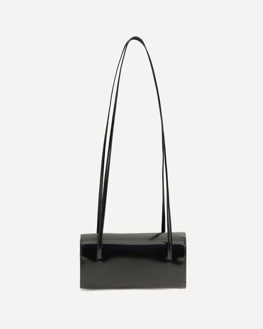 Faune White Mie Brushed Leather Shoulder Bag