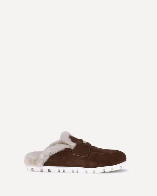 Mules di Miu Miu in Brown
