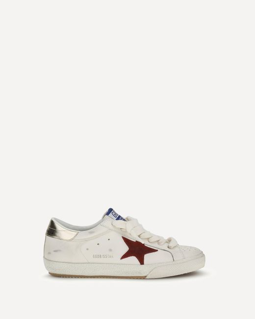 Golden Goose Deluxe Brand White Leather Super Star Sneakers for men