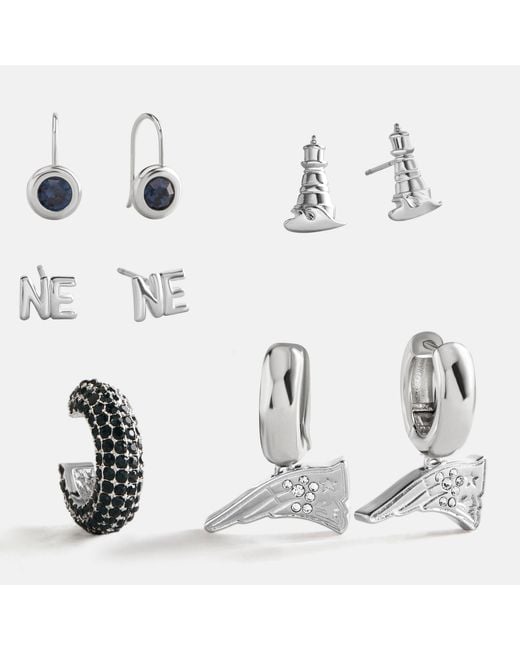 BaubleBar White Nfl Earring Stack Set