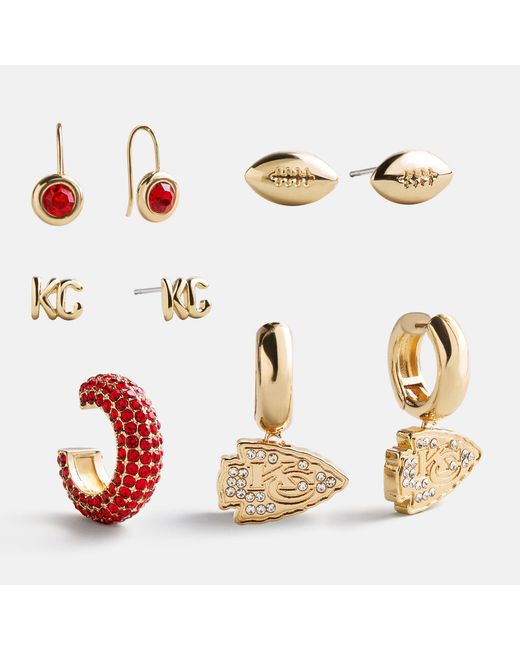 BaubleBar Metallic Nfl Earring Stack Set