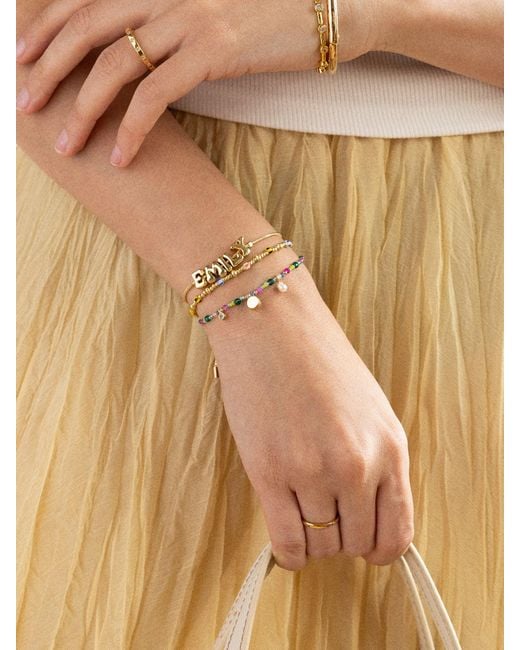 BaubleBar Metallic Rowan Semi-precious Custom Layered Bracelet